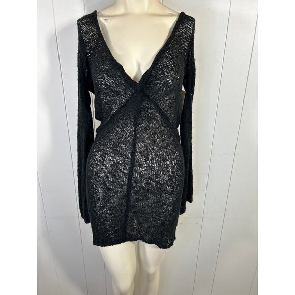 L*Space Palisades Long Sleeve Sheer Swimsuit Cover-Up Minidress in Size XS NWOT - Picture 4 of 9